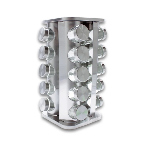 De’Velo Other - Revolving Spice Rack Square Stainless Steel